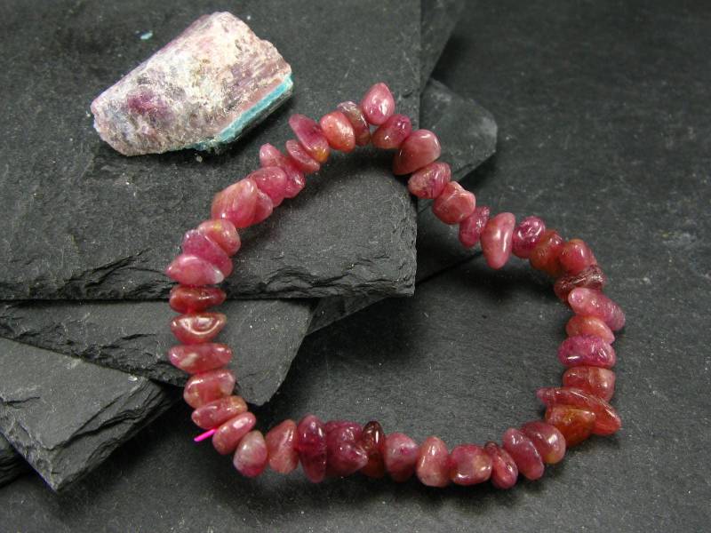 Pink Turmalin Echtes Armband ~ 6, 5 Zoll 8 Mm Trommelsteine von KrystalBracelet