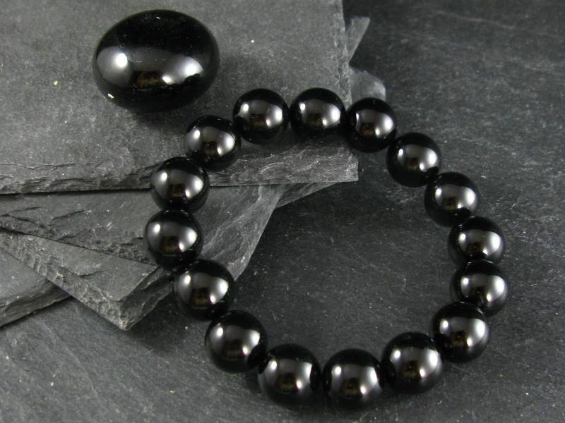 Schwarzer Onyx Echtes Armband ~ 7 Zoll 12 Mm Runde Perlen Schwarzer Onyx Echtes Armband ~ 7 Zoll 12 Mm Runde Perlen von KrystalBracelet