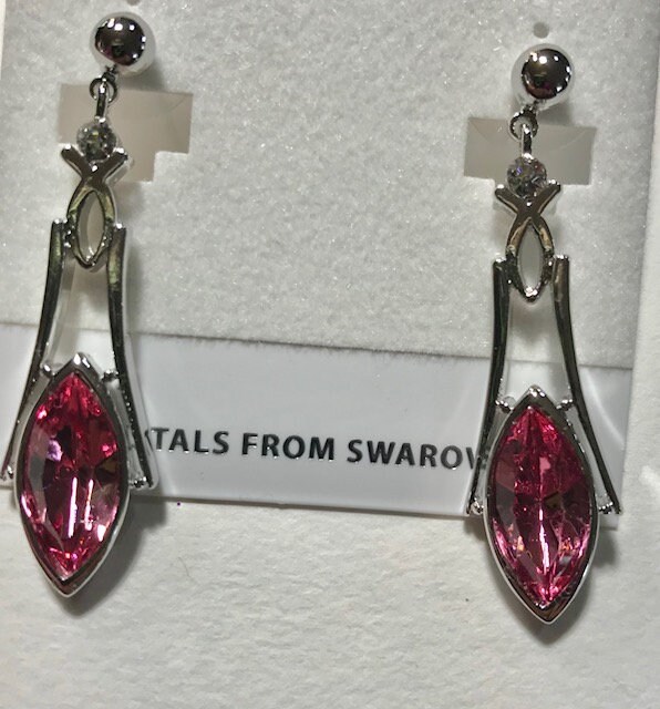 Geburtsstein Farbe Ohrringe Mit Swarovski Kristall Set Made in Usa | Rose Pink Geburtsstein Farbe Ohrringe Mit Swarovski Kristall Set Made in Usa | Rose Pink von KrystalGemDesign