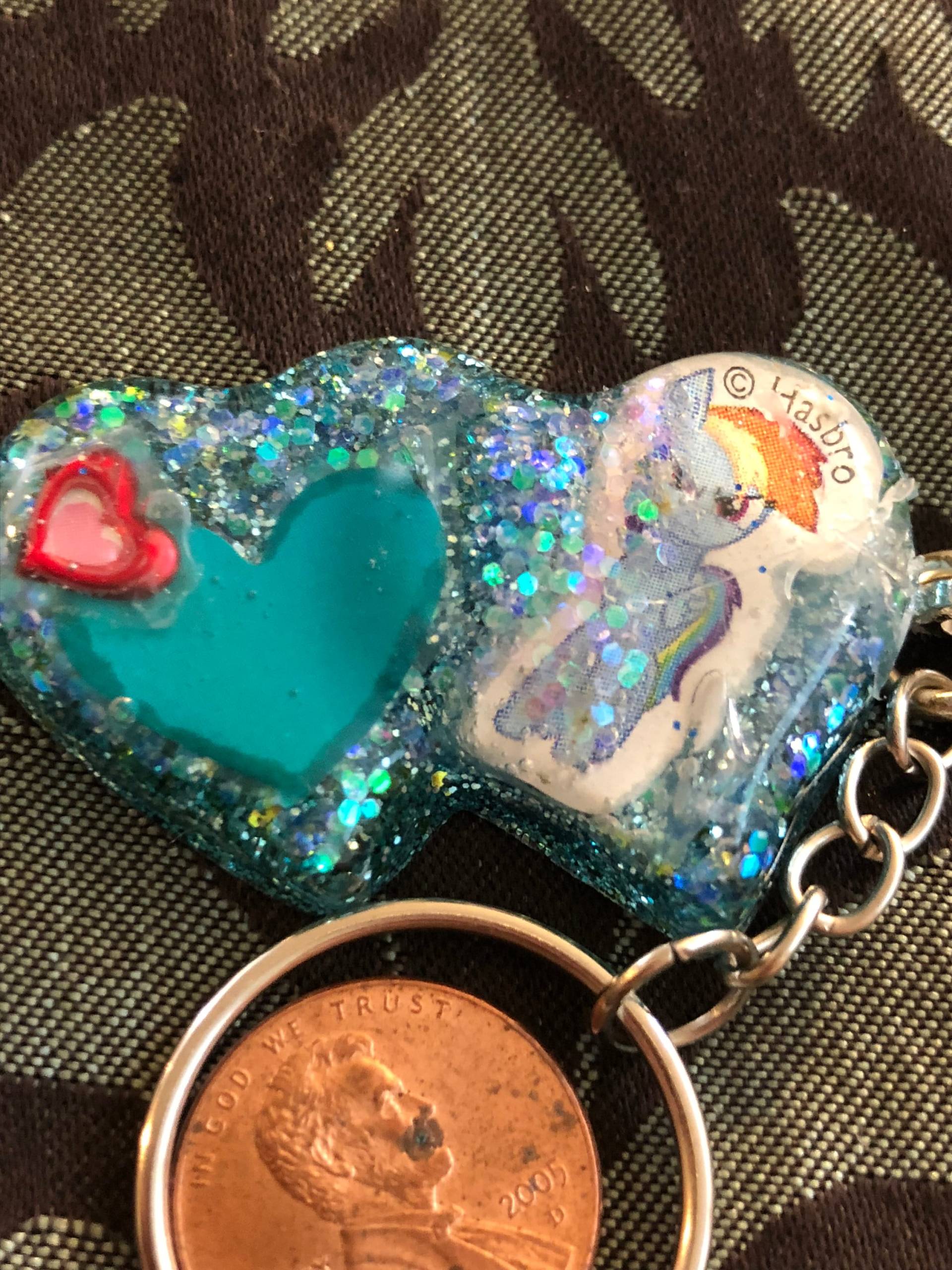 Rainbow Dash Herz Schlüsselanhänger Aus Resin Rainbow Dash Herz Schlüsselanhänger Aus Resin von KrystalGifts