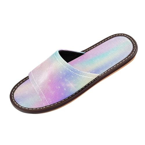 Ksajwzf Bunte rosa Hausschuhe für Damen und Herren, rosa Sommer, offene Zehenpartie, Reisehausschuhe, Farbe 34, 38/39 EU Ksajwzf Bunte rosa Hausschuhe für Damen und Herren, rosa Sommer, offene Zehenpartie, Reisehausschuhe, Farbe 34, 38/39 EU von Ksajwzf