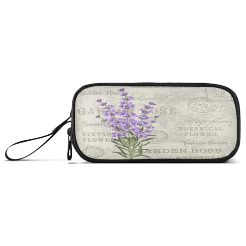 Ksajwzf Federmäppchen mit großem Fassungsvermögen, Lavendelblumen, 3 Fächer, Stiftebox, Organizer, Schreibwaren-Tasche für Schule, Mädchen, Jungen, Teenager, multi, Schulranzen Ksajwzf Federmäppchen mit großem Fassungsvermögen, Lavendelblumen, 3 Fächer, Stiftebox, Organizer, Schreibwaren-Tasche für Schule, Mädchen, Jungen, Teenager, multi, Schulranzen von Ksajwzf