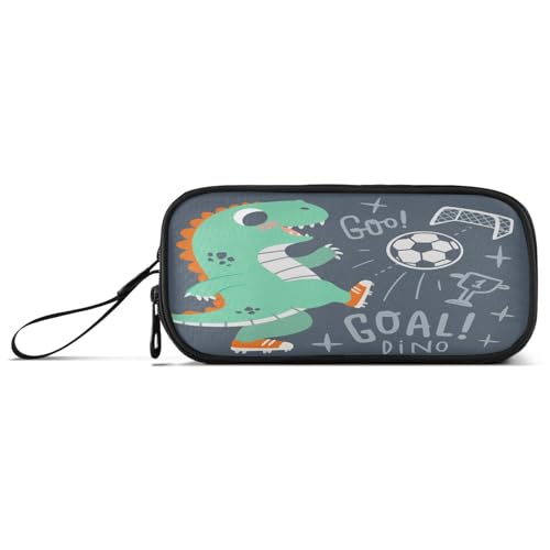 Ksajwzf Federmäppchen mit großem Fassungsvermögen, niedlicher kleiner Dinosaurier, 3 Fächer, Stiftebox, Organizer, Schreibwarentasche für Schule, Mädchen, Jungen, Teenager, multi, Schulranzen von Ksajwzf