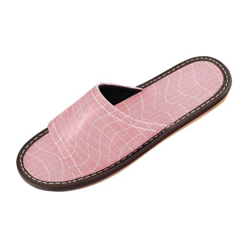 Ksajwzf Hausschuhe für Damen und Herren, kariert, kariert, Sommer, offene Zehenpartie, Reise, Hausschuhe, Rot / Weiß, Farbe 6, 40/41 EU von Ksajwzf