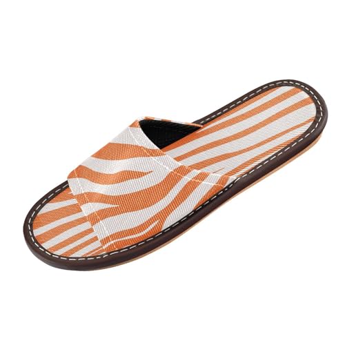 Ksajwzf Hausschuhe mit Zebramuster, für Damen und Herren, Leopardenhaut, Sommer, offene Zehenpartie, Reise, Hausschuhe, Orange / Rot, Farbe 1, 42/43 EU Ksajwzf Hausschuhe mit Zebramuster, für Damen und Herren, Leopardenhaut, Sommer, offene Zehenpartie, Reise, Hausschuhe, Orange / Rot, Farbe 1, 42/43 EU von Ksajwzf