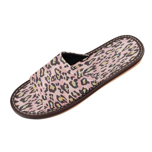 Ksajwzf Hausschuhe mit Zebramuster, für Damen und Herren, Leopardenhaut, Sommer, offene Zehenpartie, Reise, Hausschuhe, Orange / Rot, Farbe 22, 36/37 EU Ksajwzf Hausschuhe mit Zebramuster, für Damen und Herren, Leopardenhaut, Sommer, offene Zehenpartie, Reise, Hausschuhe, Orange / Rot, Farbe 22, 36/37 EU von Ksajwzf