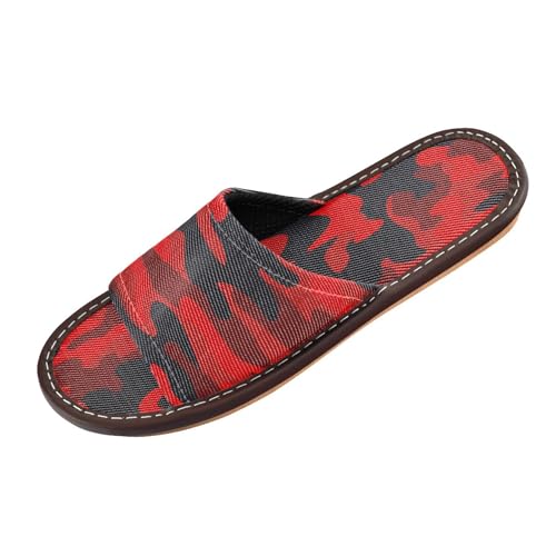 Ksajwzf Hausschuhe mit Zebramuster, für Damen und Herren, Leopardenhaut, Sommer, offene Zehenpartie, Reise, Hausschuhe, Orange / Rot, Farbe 5, 40/41 EU Ksajwzf Hausschuhe mit Zebramuster, für Damen und Herren, Leopardenhaut, Sommer, offene Zehenpartie, Reise, Hausschuhe, Orange / Rot, Farbe 5, 40/41 EU von Ksajwzf