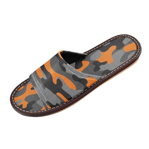 Ksajwzf Hausschuhe mit Zebramuster, für Damen und Herren, Leopardenhaut, Sommer, offene Zehenpartie, Reise, Hausschuhe, Orange / Rot, Farbe 8, 38/39 EU Ksajwzf Hausschuhe mit Zebramuster, für Damen und Herren, Leopardenhaut, Sommer, offene Zehenpartie, Reise, Hausschuhe, Orange / Rot, Farbe 8, 38/39 EU von Ksajwzf