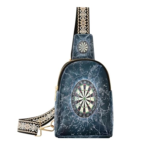 Ksajwzf Kleine Tragetasche für Dartscheiben, Bauchtasche, Crossbody-Tasche, Geschenk für Damen, modische Hüfttasche, Brusttasche für Damen, multi von Ksajwzf