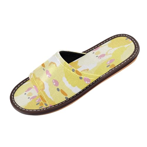 Ksajwzf Süße Huhn-Puppen-Hausschuhe für Damen und Herren, Cartoon-Küken, Sommer, offene Zehen, Reisehausschuhe, multi, 42/43 EU von Ksajwzf