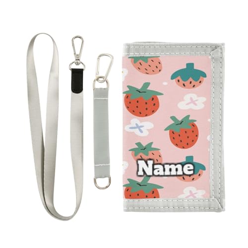 Personalisierbare Kinder-Geldbörse für Jungen und Mädchen, dreifach gefaltete Geldbörse für Jungen, Sommerfrucht, Geldbörse für Kinder, Kleinkinder, Münzetui, Kartenfach, Geldorganizer für Teenager von Ksajwzf