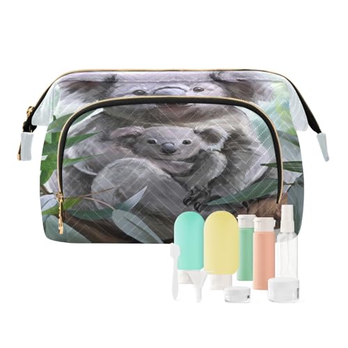 Reise Kulturbeutel Kosmetik Make-up Tasche Koala Aquarell Malerei für Frauen Männer Mädchen, Nette Koala Wasserdichte Make-up Kosmetik Waschen Organizer Tasche für Reise Essentials, Mehrfarbig,, von Ksajwzf