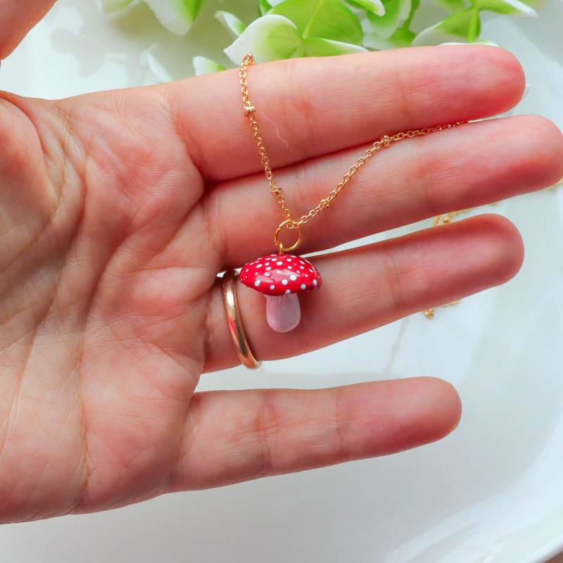 Handgemachte Pilz Halskette Aus Fimo von Kscrafthouseofficial