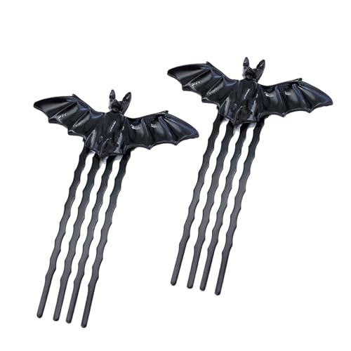 2 x Uni-Haarnadeln in Fledermausform, für den täglichen Gebrauch, für ausgefallene Styles, Statements von Ksikdeg