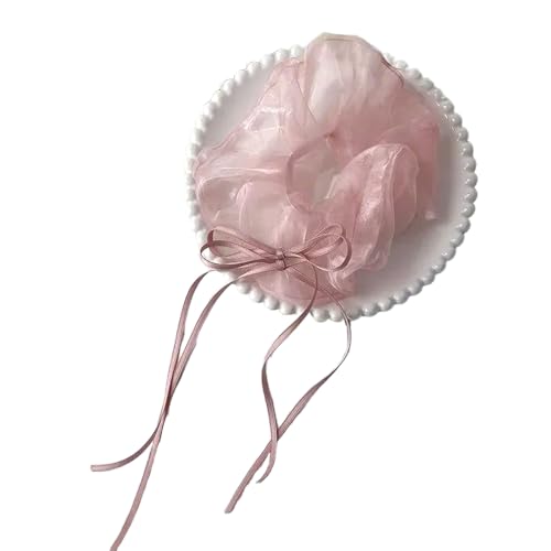 Fairy Sheer Hair Scrunchies Oversized Ribbon Hair Scrunchy Elastic Hairpieces Hair Rope Lady Hair Decoration von Ksikdeg