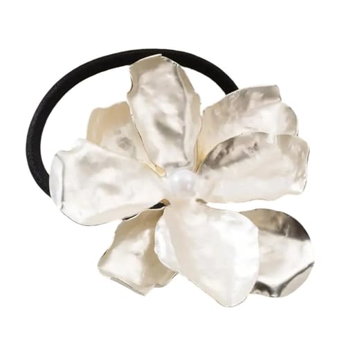 Haargummis mit Blumenmotiv für Damen, elastische Haarringe, ästhetischer Haargummi, Pferdeschwanz, Haarhalter von Ksikdeg
