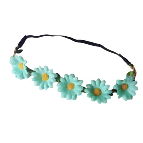 Haarschmuck, elastisches Blumen-Stirnband, Kopfschmuck, Musik-Party, Blumenkranz, Kopfbedeckung für besondere Anlässe von Ksikdeg