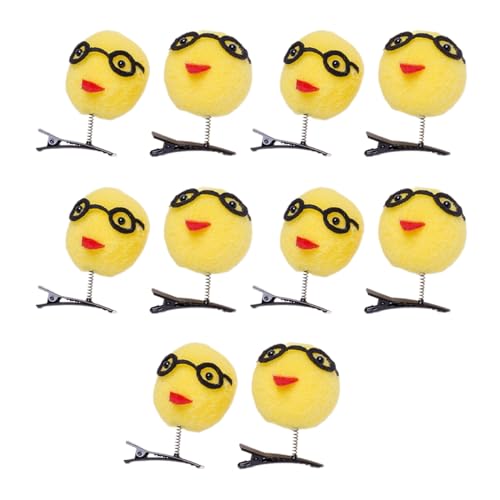 Haarspangen in Cartoon-Form, für Damen, bequeme Haarspangen, Mädchen, Reisen, Fotografie, mehrere Farben, 10 Stück von Ksikdeg