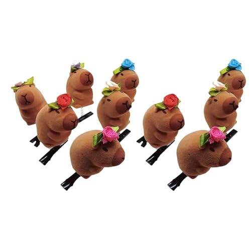 Ksikdeg 10 x Haarspangen mit Feder-Design, einzigartige Haarnadel für Damen und Mädchen, modisches Tiermotiv von Ksikdeg