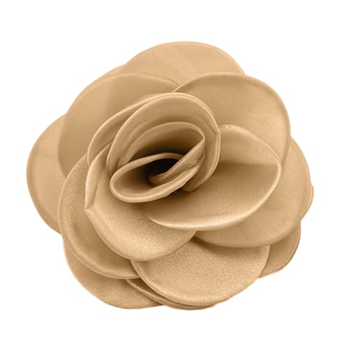 Ksikdeg Anstecknadel mit französischer Blume, elegante und modische Blumen-Brosche, Accessoire für Mode, SizeApprox.19cm/7.48inches, Netzstoff Ksikdeg Anstecknadel mit französischer Blume, elegante und modische Blumen-Brosche, Accessoire für Mode, SizeApprox.19cm/7.48inches, Netzstoff von Ksikdeg