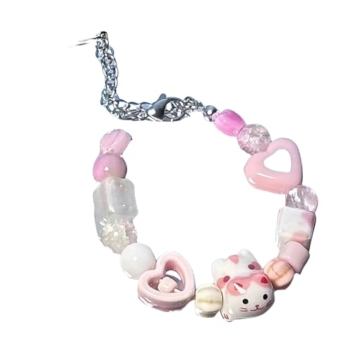 Ksikdeg Buntes Perlenarmband, verstellbares Armband, leichter Schmuck für Frauen, Perlenzubehör für empfindliche Ksikdeg Buntes Perlenarmband, verstellbares Armband, leichter Schmuck für Frauen, Perlenzubehör für empfindliche von Ksikdeg