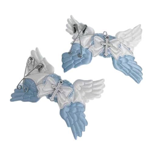 Ksikdeg Einzigartige Engel-Haarspange, Ornament, schöner Flügel, Haar-Accessoire, Herz/Schleife, Haarspange für Mode Ksikdeg Einzigartige Engel-Haarspange, Ornament, schöner Flügel, Haar-Accessoire, Herz/Schleife, Haarspange für Mode von Ksikdeg