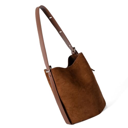Ksikdeg Frauen Mode Umhängetasche PU Leder Slouchy Eimer Handtasche Unterarm Geldbeutel Freizeit Achselhöhlen Taschen Für Den Täglichen Gebrauch Unterarm von Ksikdeg