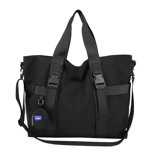 Ksikdeg Geräumige lässige Umhängetasche, praktisches Nylon mit verstellbarem Schultergurt, Schultertaschen für Pendler, Outdoor, Reisen, Crossbody-Tasche, Schwarz , One Size Ksikdeg Geräumige lässige Umhängetasche, praktisches Nylon mit verstellbarem Schultergurt, Schultertaschen für Pendler, Outdoor, Reisen, Crossbody-Tasche, Schwarz , One Size von Ksikdeg