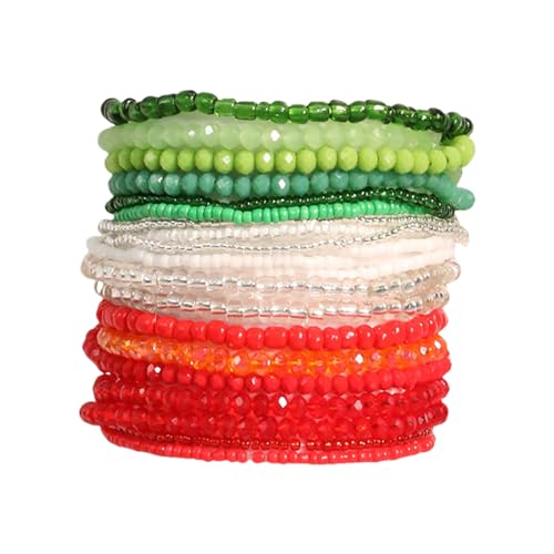 Ksikdeg Modische, stapelbare Armbänder, handgefertigtes Perlenarmband, Schmuck, auffälliger Handgelenkkettenverzierung Ksikdeg Modische, stapelbare Armbänder, handgefertigtes Perlenarmband, Schmuck, auffälliger Handgelenkkettenverzierung von Ksikdeg