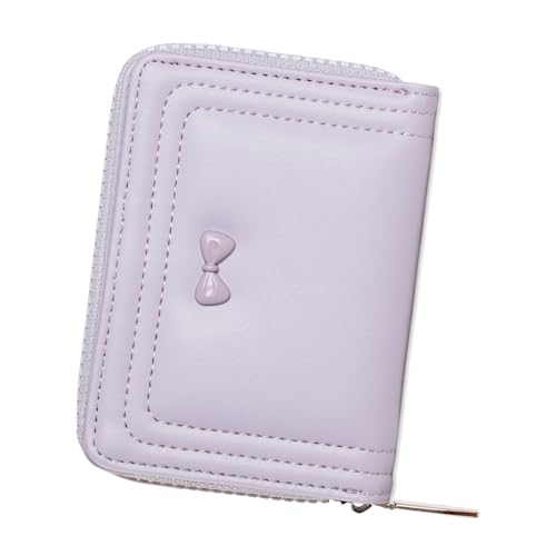 Ksikdeg Modische Geldbörse, klein, kompakt, für Damen, kurz, PU-Leder, Bifolds, Kreditkartenhalter, einfache Clutches, Geldbörse, Geldbörsen für Damen, hellviolett, Mass Beauty Ksikdeg Modische Geldbörse, klein, kompakt, für Damen, kurz, PU-Leder, Bifolds, Kreditkartenhalter, einfache Clutches, Geldbörse, Geldbörsen für Damen, hellviolett, Mass Beauty von Ksikdeg