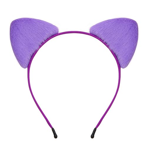 Ksikdeg Schöne Katzenohr-Kopfbedeckung für Kinder, Halloween, Cosplay, Stirnbänder für Partys oder den Alltag von Ksikdeg