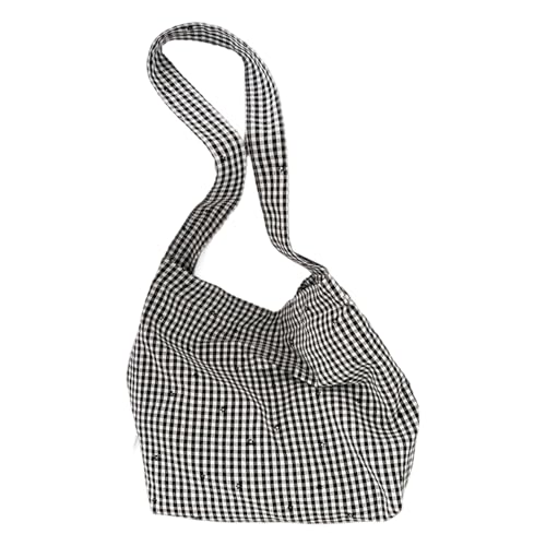 Ksikdeg Stilvolle Umhängetasche aus Polyester mit koreanischem Design, lässige Umhängetasche, Umhängetasche mit kleiner Innentasche für Arbeit, täglichen Gebrauch, leichte Reisetasche, C, One Size Ksikdeg Stilvolle Umhängetasche aus Polyester mit koreanischem Design, lässige Umhängetasche, Umhängetasche mit kleiner Innentasche für Arbeit, täglichen Gebrauch, leichte Reisetasche, C, One Size von Ksikdeg