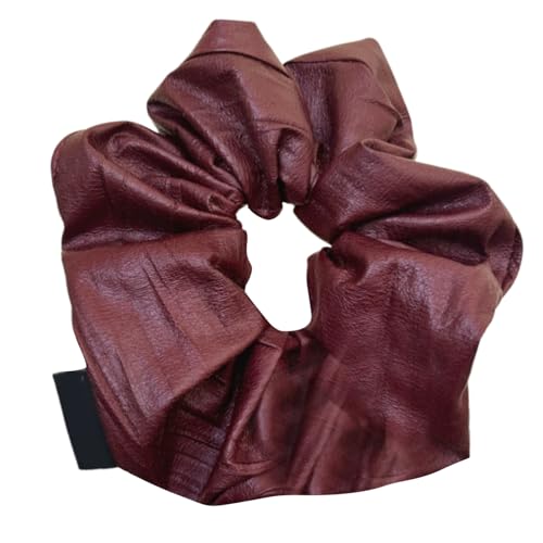 Lolitas Lederhaarband, Pferdeschwanz-Halter, Haarringe, übergroßes Haarseil für das tägliche Haarstyling von Ksikdeg