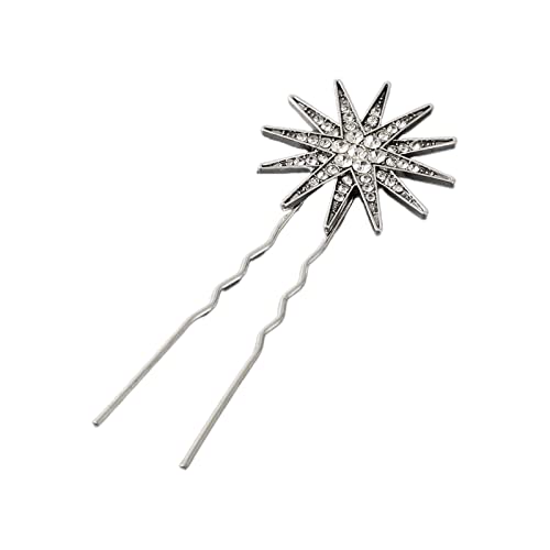 Sweet Hot Girls Haarspange Metallic Stern U-Form Haarnadel Frühling Haarspange für Hochzeitszeremonie Haarnadeln für Jugendliche von Ksikdeg