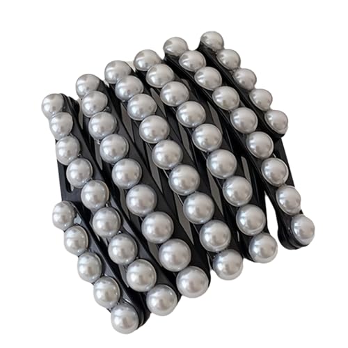 Vielseitiges Perlenhaarband, robust, bequem, passt zu eleganten Stilen, Haarschmuck für den täglichen Gebrauch, Freizeitkleidung von Ksikdeg