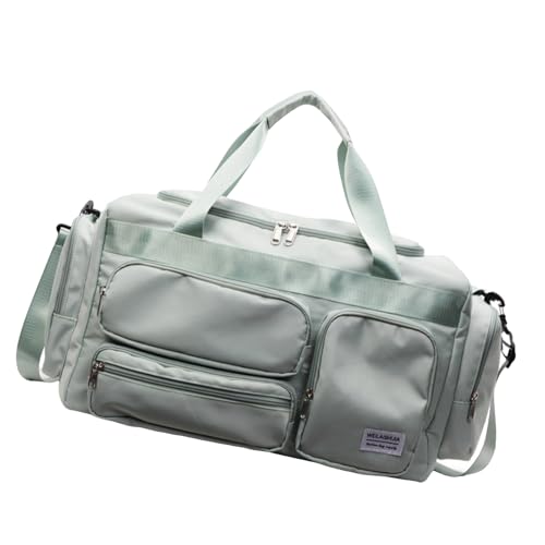 Wasserdichte Reisetasche, Wochenendtasche, Handgepäcktasche für Damen und Mädchen, Sport, Fitnessstudio, Übernachtung, Schultertasche, Sport, Fitnessstudio, grün, Mass Beauty Wasserdichte Reisetasche, Wochenendtasche, Handgepäcktasche für Damen und Mädchen, Sport, Fitnessstudio, Übernachtung, Schultertasche, Sport, Fitnessstudio, grün, Mass Beauty von Ksikdeg