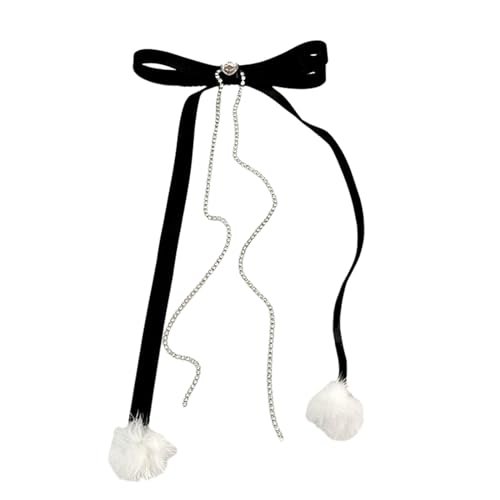 Zarte Schleife, Pompons, Strass, Schleife, Haarspange, süße Mädchen, Fee, Strass, Quasten, Balletcore Zarte Schleife, Pompons, Strass, Schleife, Haarspange, süße Mädchen, Fee, Strass, Quasten, Balletcore von Ksikdeg