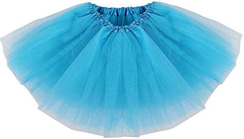 Ksnnrsng Damen Tüllrock Tütü Rock Tutu Röcke Schick Kleid Ballett Petticoat 50er Jahre Party zum Abend Erwachsene Weihnachten (Blau) von Ksnnrsng