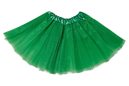 Ksnnrsng Damen Tüllrock Tütü Rock Tutu Röcke Schick Kleid Ballett Petticoat 50er Jahre Party zum Abend Erwachsene Weihnachten (Grün) von Ksnnrsng