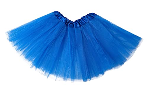 Ksnnrsng Damen Tüllrock Tütü Rock Tutu Röcke Schick Kleid Ballett Petticoat 50er Jahre Party zum Abend Erwachsene Weihnachten (Königsblau) von Ksnnrsng