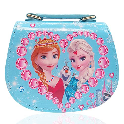 Ksopsdey Kinder handtasche, Frozen Kinder Umhängetasche, Eiskönigin Kinder Umhängetasche, Verstellbarer Schultergurt, CrossBody Messenger Bag (2) von Ksopsdey