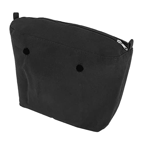 Ksrnsne Wasserdichte feste Canvas-Einsatz, Innenfutter, Reißverschlussfach für Obag O Bag, Handtasche, Tasche, Schwarz, Mini, Schwarz , Small Ksrnsne Wasserdichte feste Canvas-Einsatz, Innenfutter, Reißverschlussfach für Obag O Bag, Handtasche, Tasche, Schwarz, Mini, Schwarz , Small von Ksrnsne
