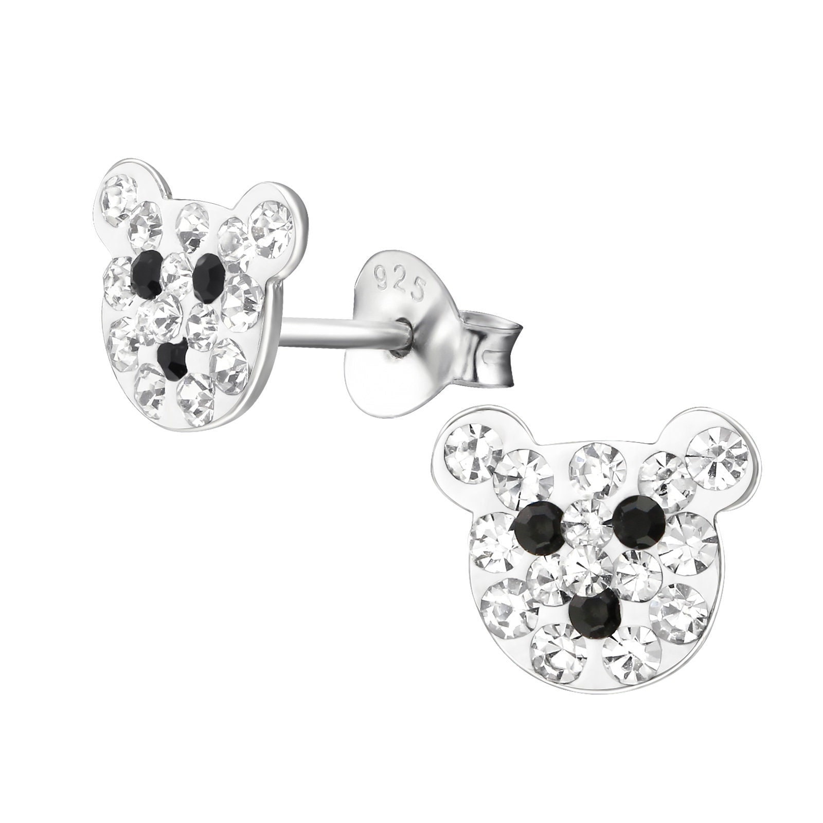 Eisbär Ohrstecker Mit Kristall/Winter Ohrstecker/Kinder Ohrringe/Schmuck/Stab Ohrstecker/Mädchen/925 Sterling/Kristall Ohrringe/Silber von KstudzShop