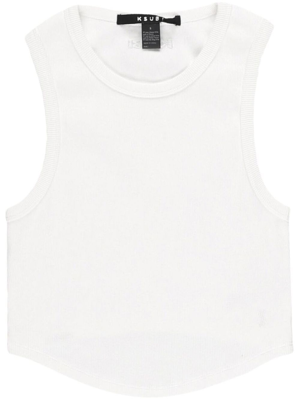 Ksubi Cropped-Tanktop aus Baumwolle - Weiß von Ksubi