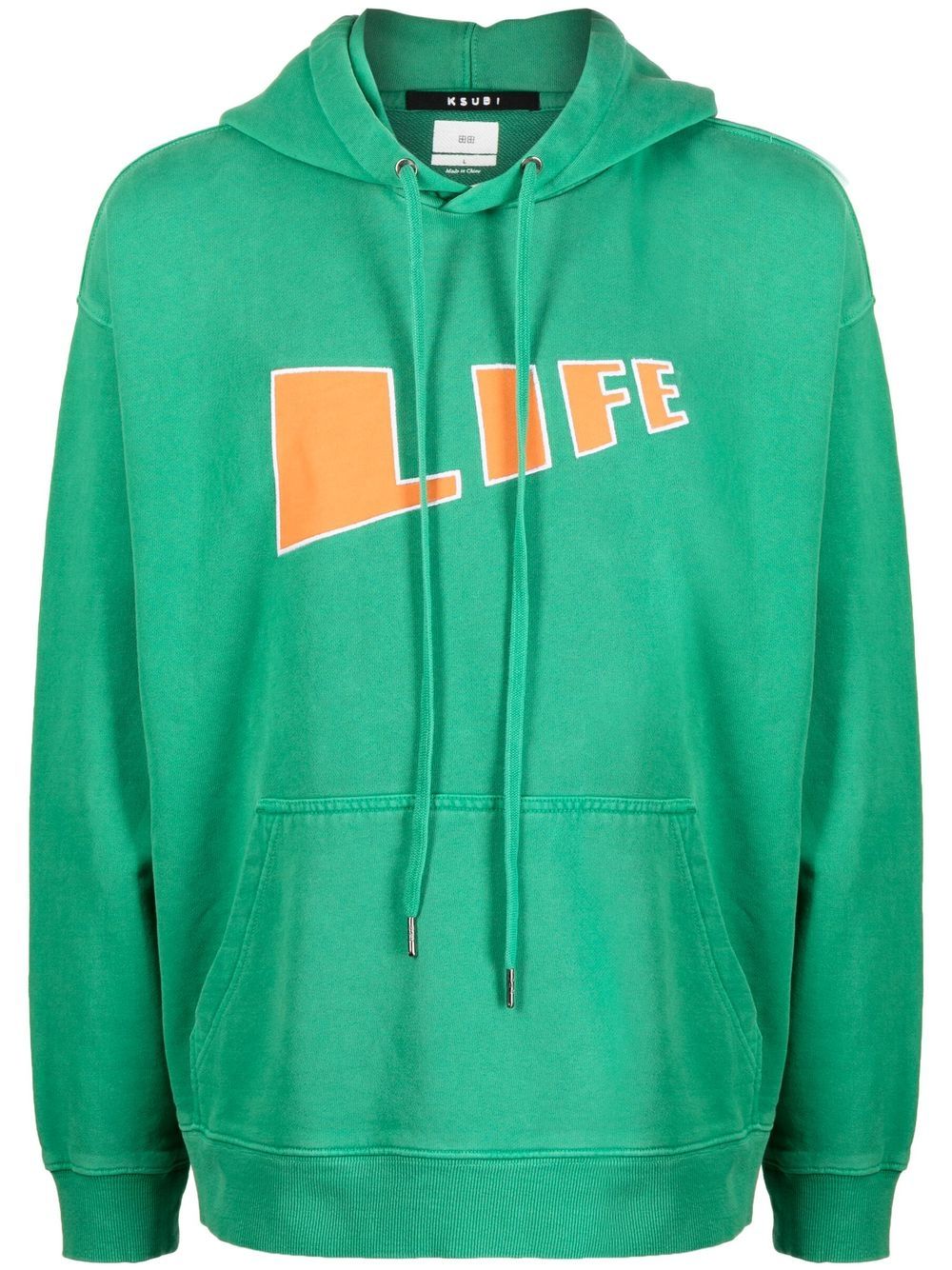 Ksubi Hoodie mit "Life"-Schriftzug - Grün von Ksubi