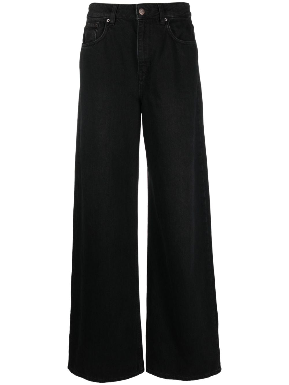 Ksubi Wide-Leg-Jeans mit hohem Bund - Schwarz von Ksubi