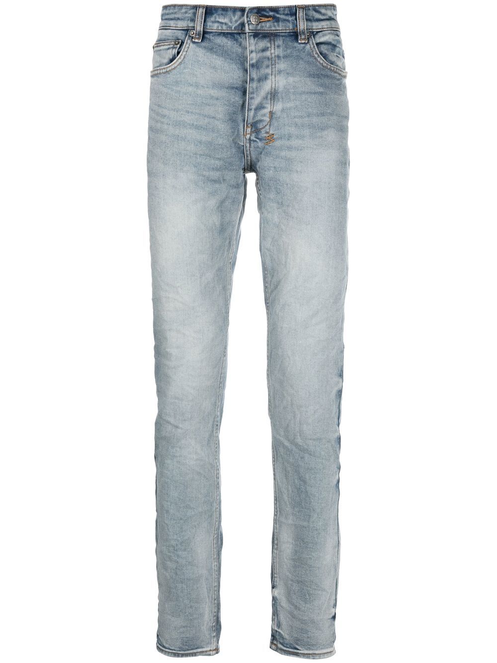 Ksubi Slim-Fit-Jeans mit Knitteroptik - Blau von Ksubi