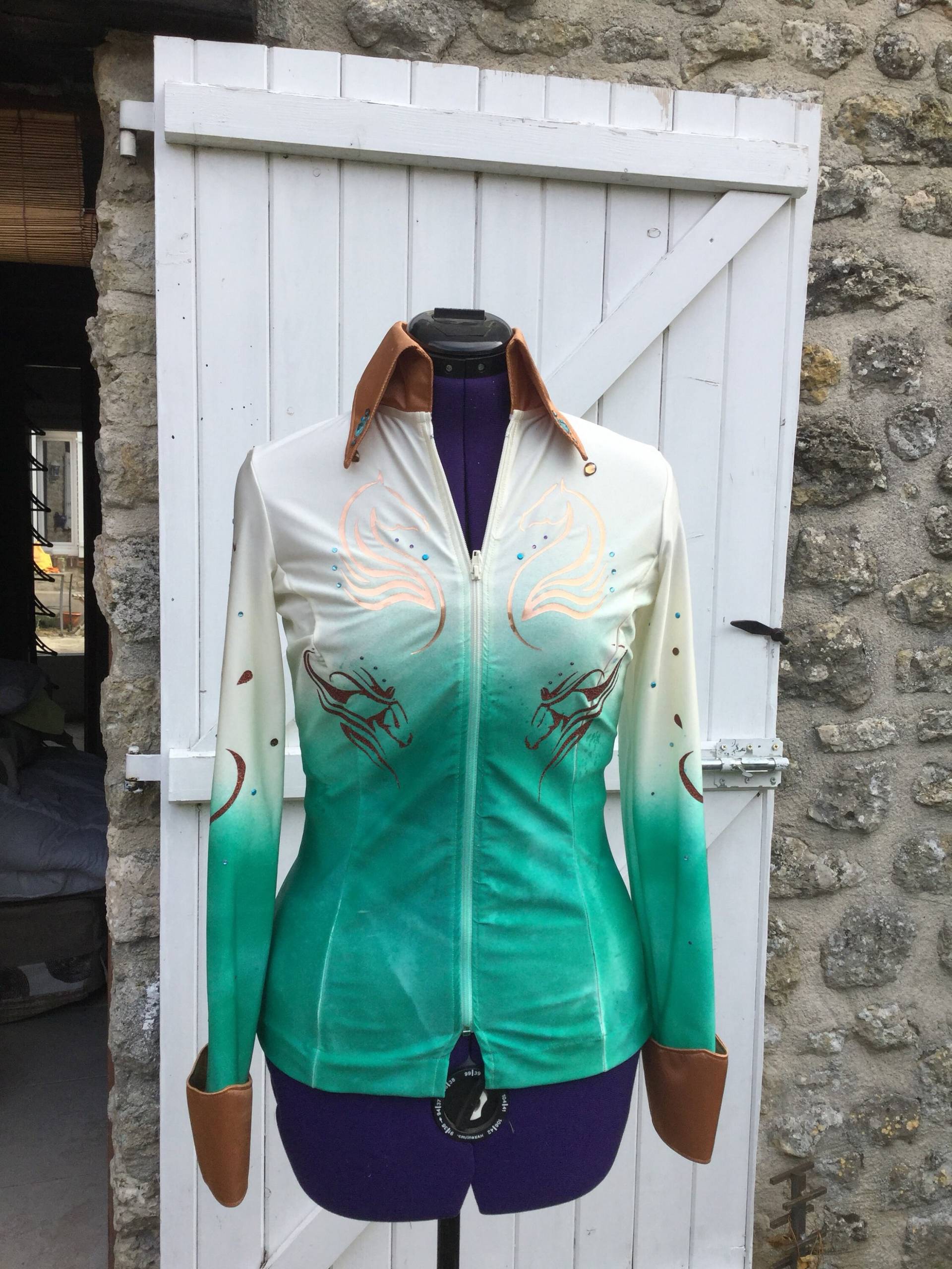 Western-Reitturnierhemd, Xs. Westernreit-Showkleidung Xs Western-Reitturnierhemd, Xs. Westernreit-Showkleidung Xs von Kswesternwear
