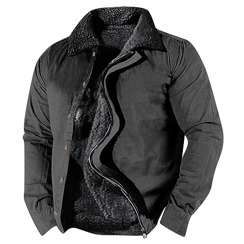 Kswlwccpp Arbeitsjacke Herren Fleece Winter mit Kragen Pilotenjacke Herren-Jacken Atmungsaktiv 4Xl mit Fell Arbeitsjacke Übergangsjacke Warm 6Xl Gefüttert Herbst Fliegerjacke Winterjacke Kswlwccpp Arbeitsjacke Herren Fleece Winter mit Kragen Pilotenjacke Herren-Jacken Atmungsaktiv 4Xl mit Fell Arbeitsjacke Übergangsjacke Warm 6Xl Gefüttert Herbst Fliegerjacke Winterjacke von Kswlwccpp