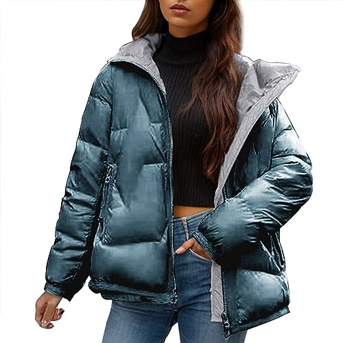 Kswlwccpp Damen-Jacken: Glänzend Gesteppt Leicht Steppjacke Daunenjacke Herbst Kurz Warm Herbstjacke Winterjacke Ohne Kapuze Günstig Winter Packbar Puffer Jacke Übergangsjacke Kswlwccpp Damen-Jacken: Glänzend Gesteppt Leicht Steppjacke Daunenjacke Herbst Kurz Warm Herbstjacke Winterjacke Ohne Kapuze Günstig Winter Packbar Puffer Jacke Übergangsjacke von Kswlwccpp